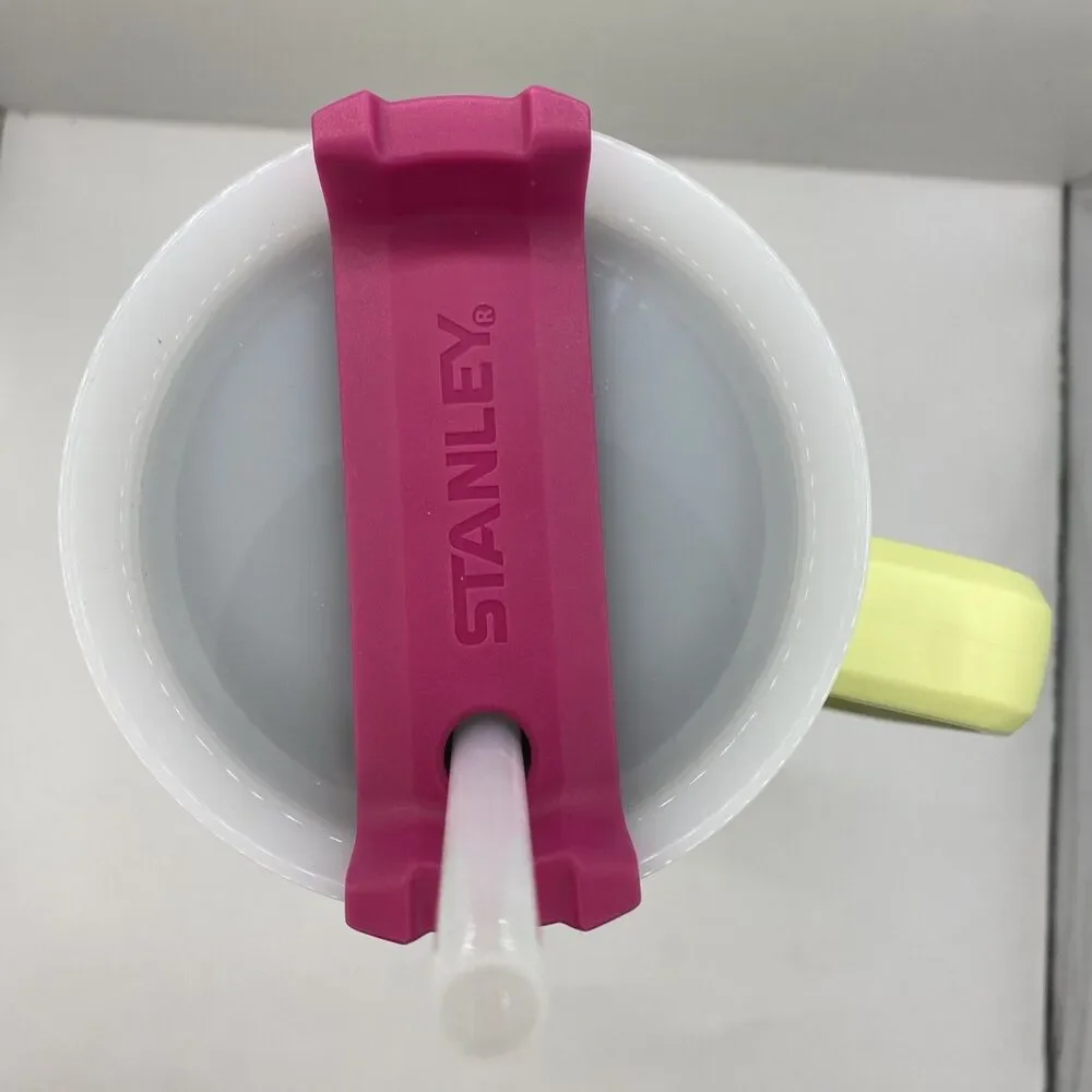 Rare Stanley 40 oz Citron Mix Lime Pink Logo Adventure Quencher Retired NO STRAW - Picture 5 of 7